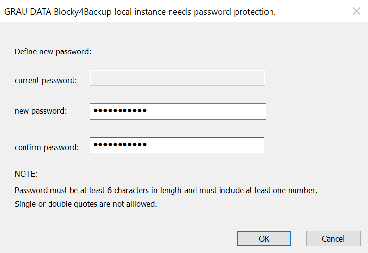 Blocky Change Password