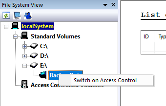 Switch on Access Control