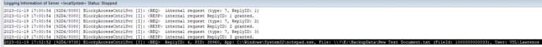 Blocky Logging Access Attempt