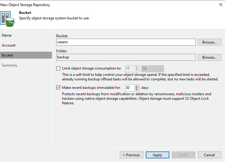 Set Immutable Settings
