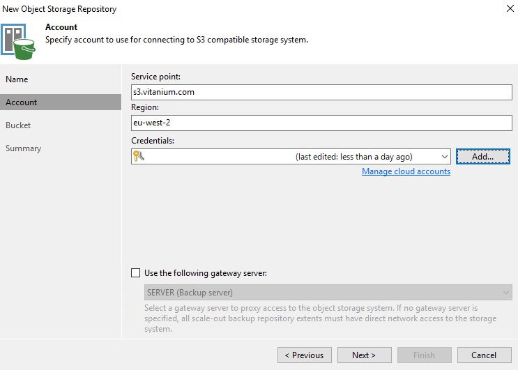 Add Credentials